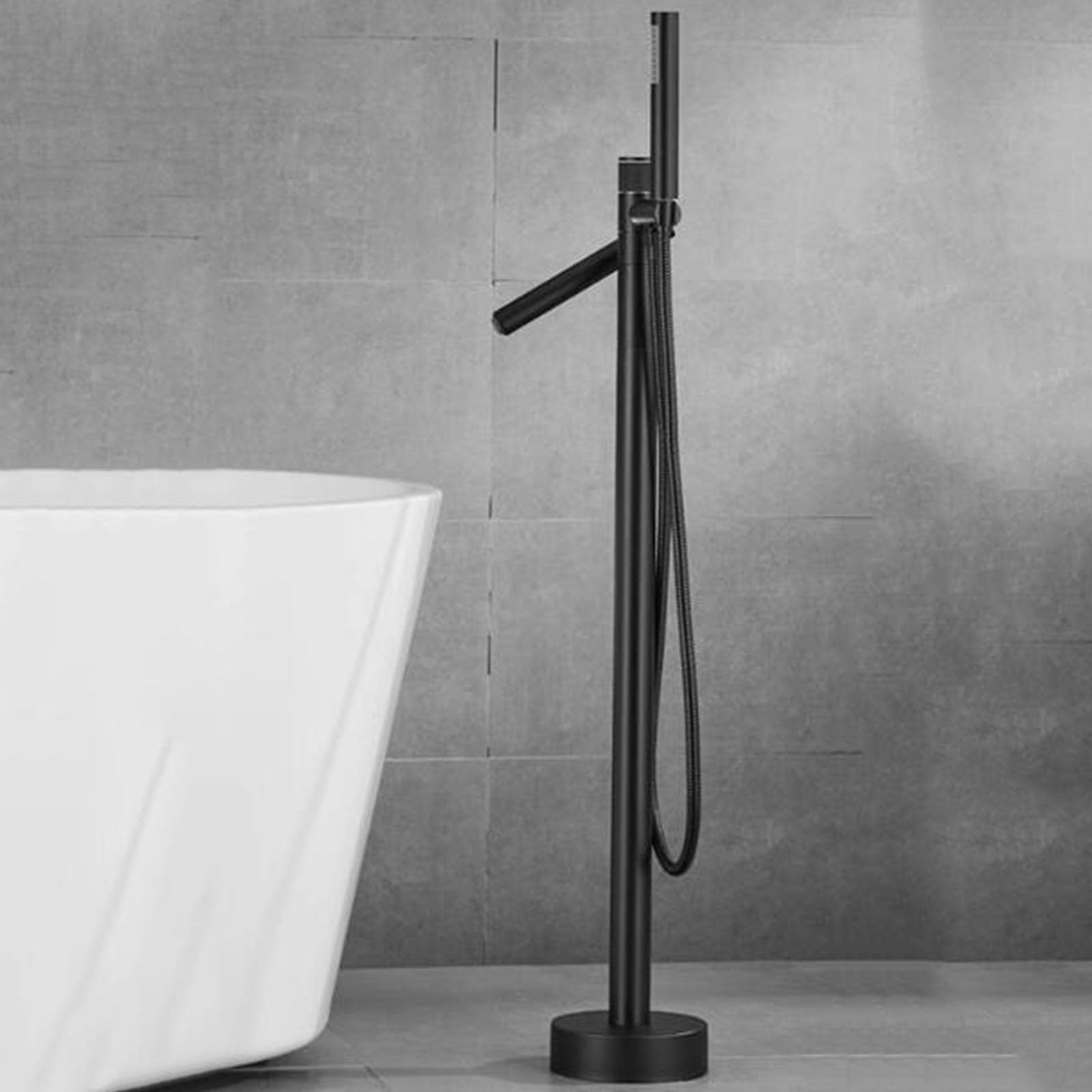 Robinet de bain autoportant avec douchette pour un moment de relaxation dans votre baignoire îlot