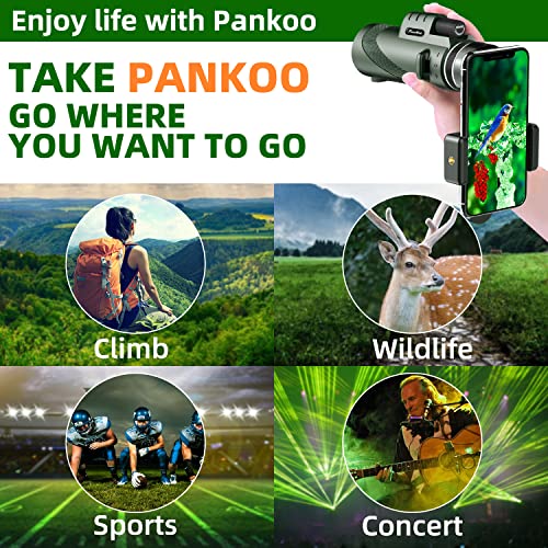 40X60 Monocular Telescope With Smartphone Holder & Tripod, 2023 Power Prism Compact Monoculars For Adults Kids, Hd Monocular Scope For Bird Watching Hiking Concert Travelling #TOP4