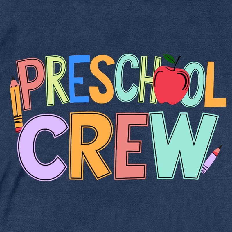 Preschool Teacher Shirts for Women Preschool Crew Tshirt Teacher Life Rainbow Tee Top - Image 5