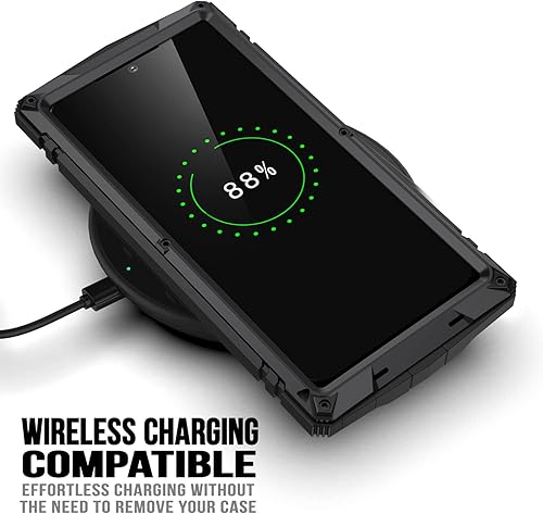 Miniatura 2 de Funda de metal para Samsung S23 Ultra Aluminio Grado Militar Armor Rugged Case con soporte de metal protector de pantalla prueba de caídas a prueba