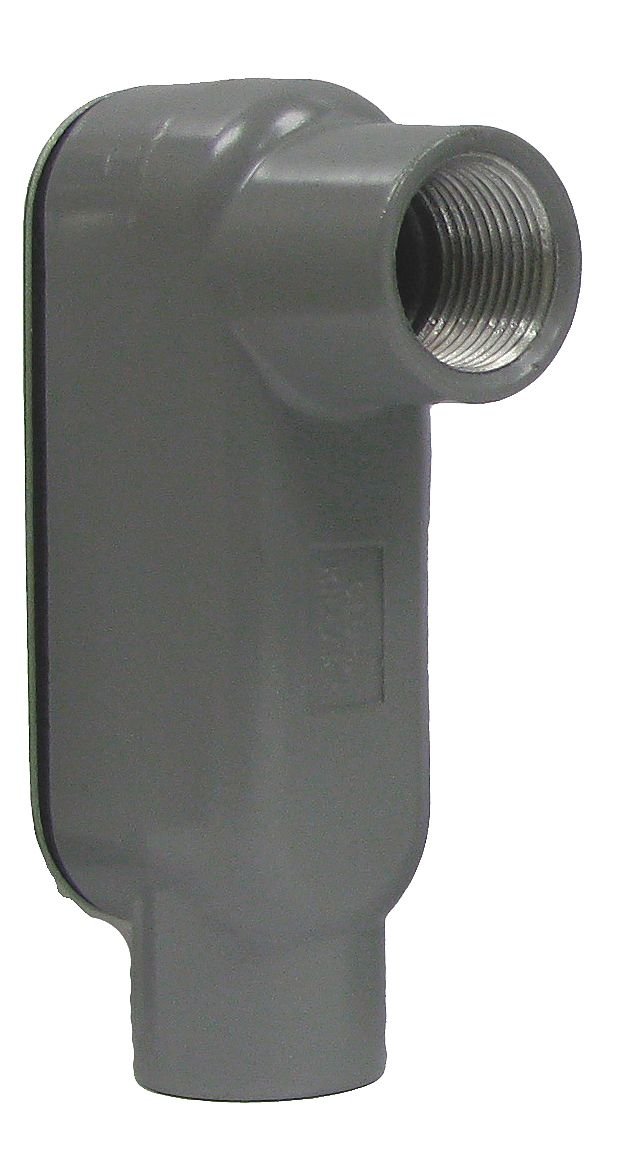 Killark OLB-6CG LB Type Conduit Body with Cover and Gasket, Copper-Free Aluminum, 2