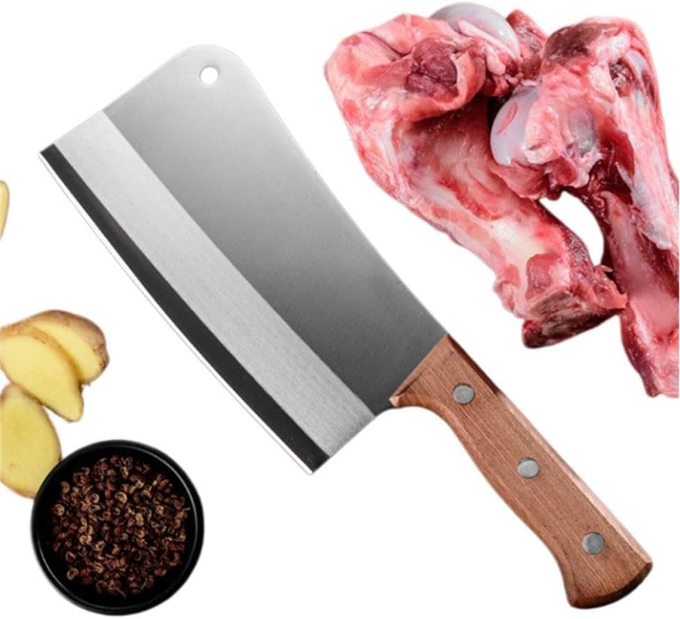 Chinese stainless steel Bone cleaver,Bone Cutting Knife for Home Kitchen and Restaurant.Can't cut vegetables and meat.Buy it once for 10 years.