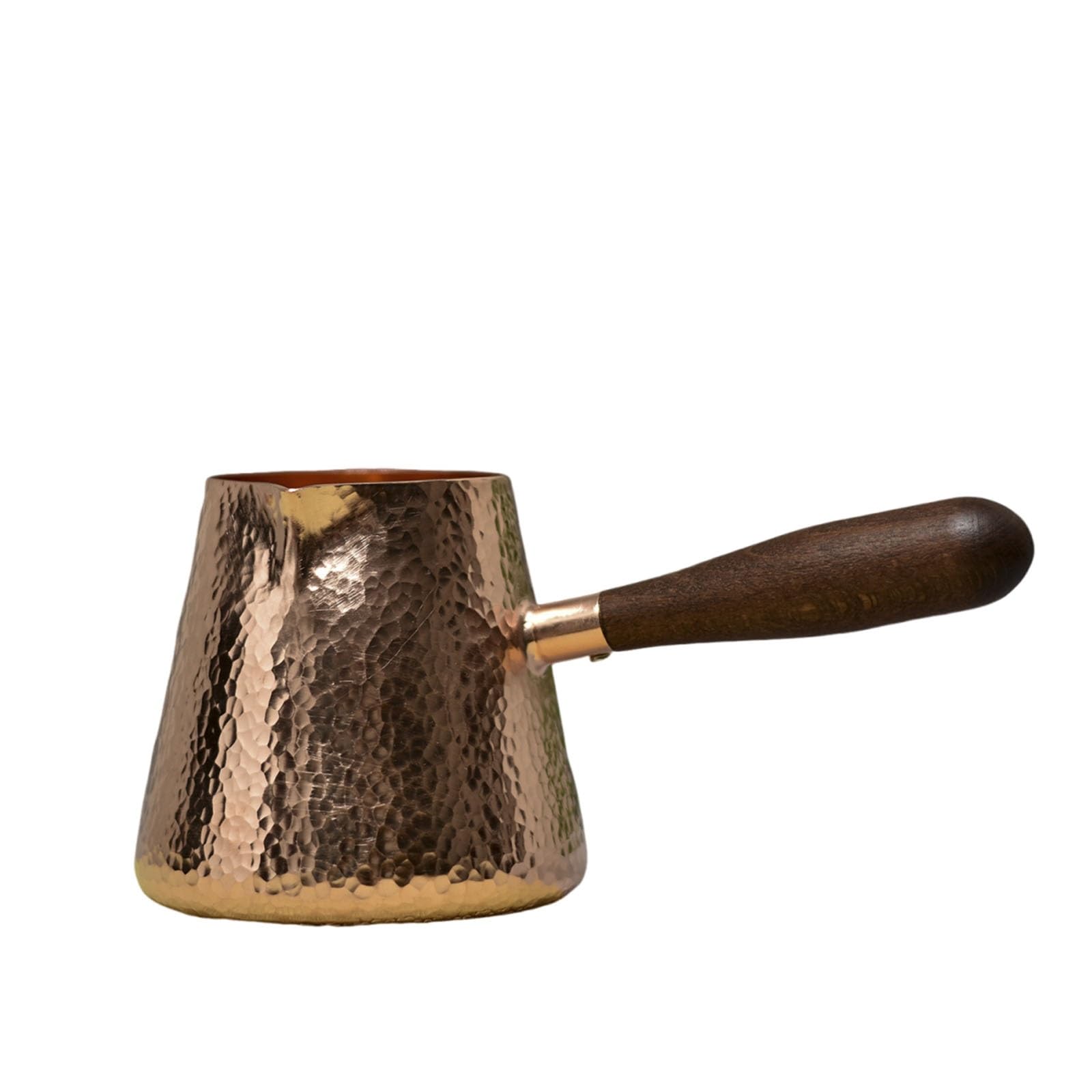 Cafetière Turque à Long Manche, Chauffe-Lait en cuivre, Fait Main, résistant à la Chaleur, Accessoire for cafés, Restaurants et Cuisines.