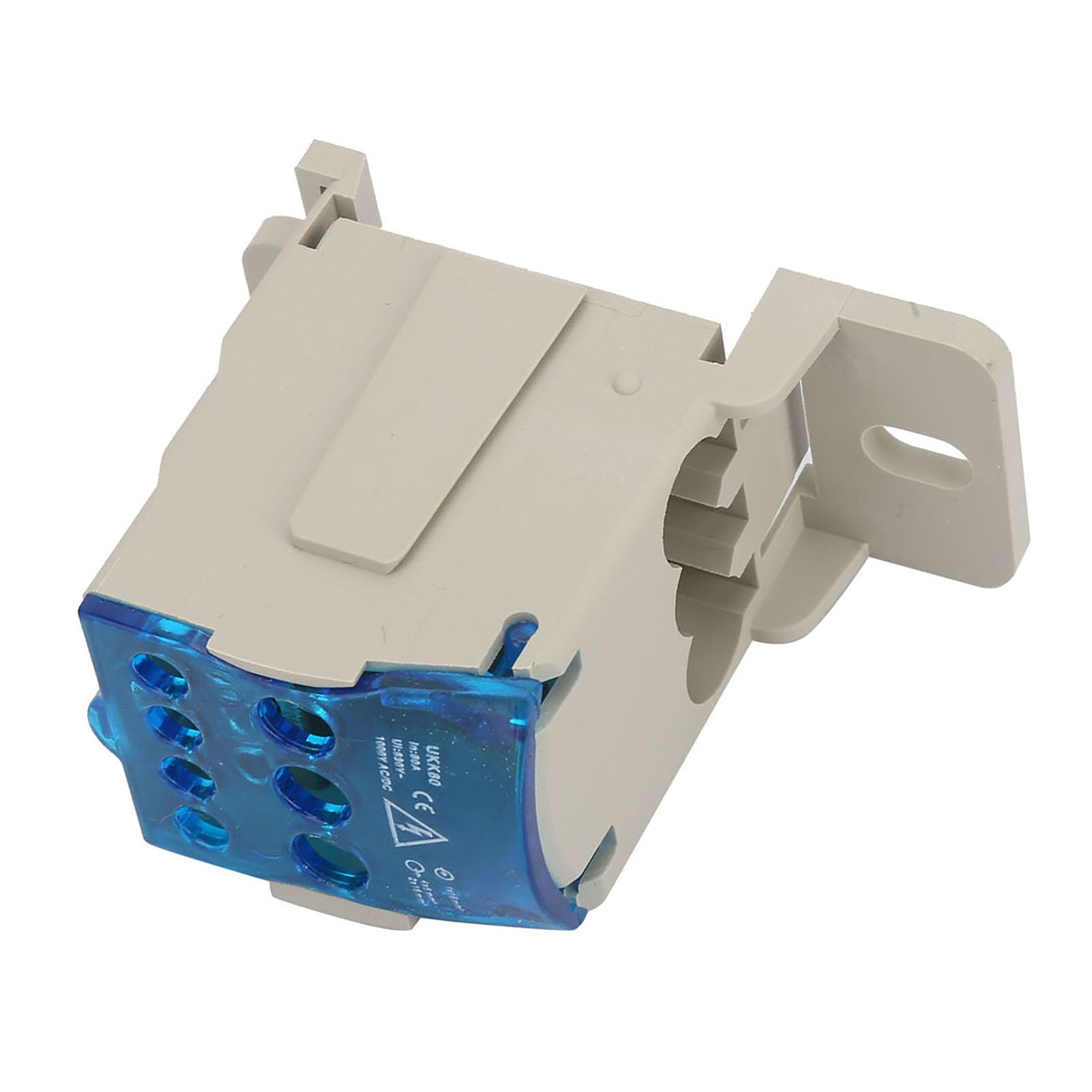 Y 16mm2, Connecteur de Fil électrique 8x16x5 de Jonction de Puissance Universelle Rail Din Terminal Bloc Distribution