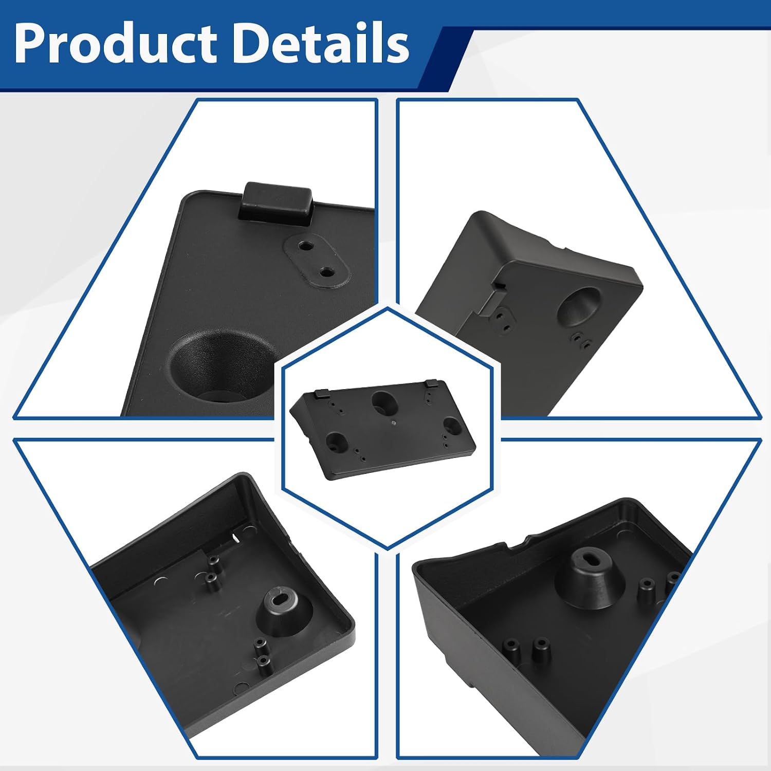 Front License Plate Bracket Frame Holder with Bolts Compatible with Ford Explorer 2020 2021 2022 2023 2024 LB5Z-17A385-AA FO1068182