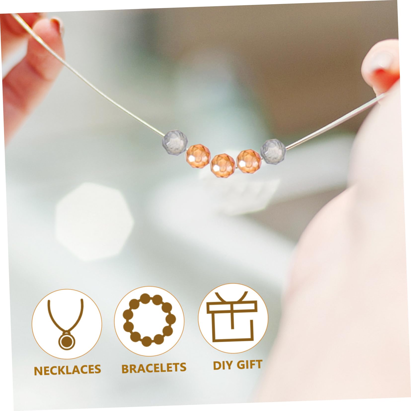 TEHAUX Abalorios De Vidrio Para Manualidades Kit De Perfectos Para Pulseras Collares y Proyectos Creativos