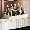 Fokyfok Pull out Cabinet Organizer,Width (11"-18") and Depth (10"-13") Expandable,No Drill Adjustable Slide out Drawers for Pantry,Adhesive Roll out Shelves Short,for upper cabinet,White