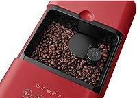 Vista 4 de Smeg Máquina de café totalmente automática con molinillo integrado y varita de vapor BCC02RDMUS, color rojo