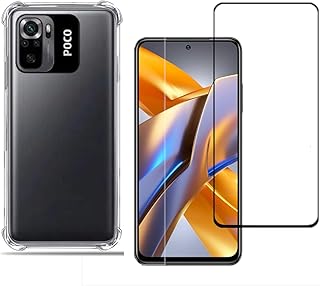 Kit Capa Anti Impacto e Película De Vidro Para Xiaomi Poco M5S