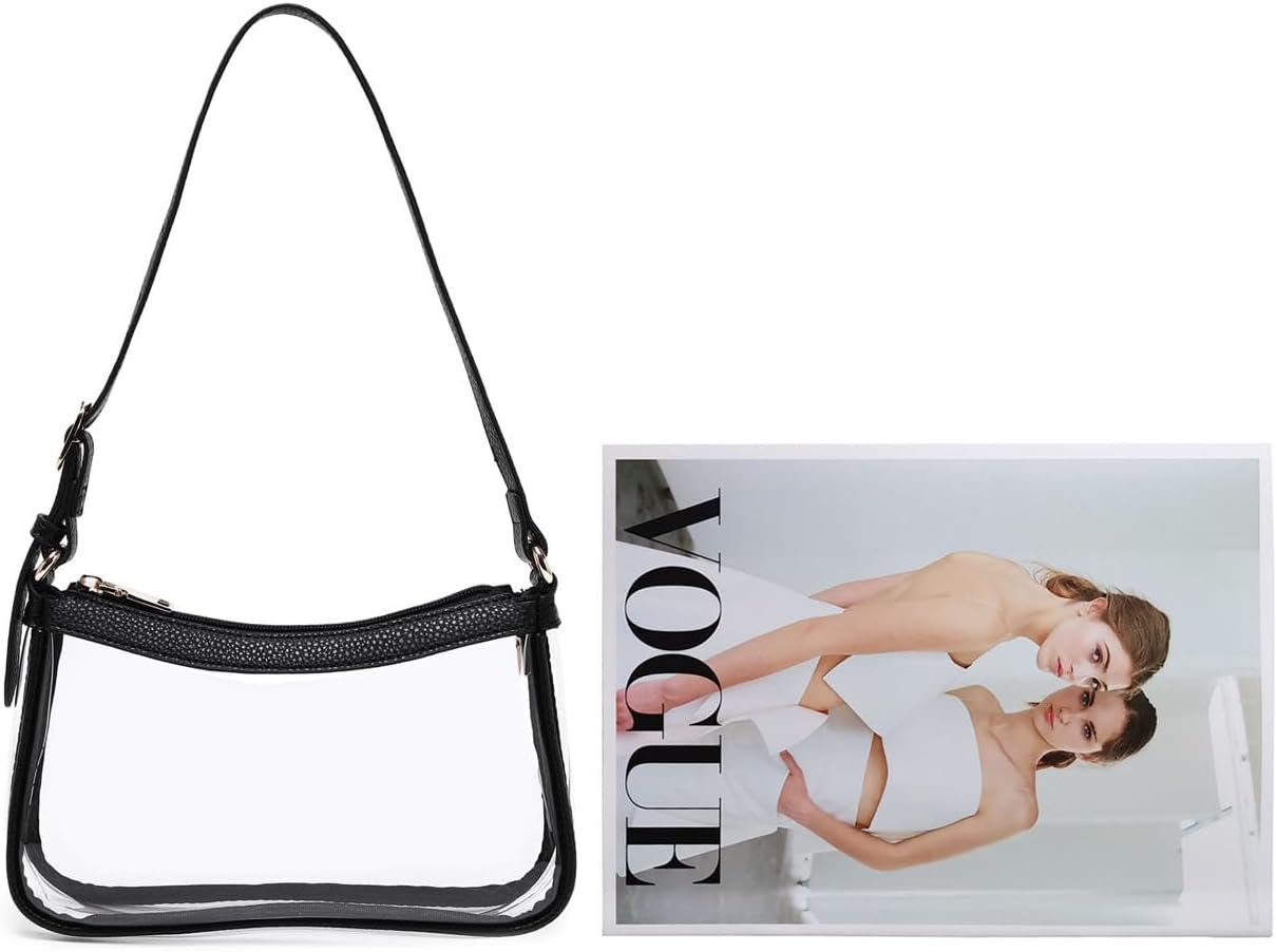 Stadium Approved Clear Bag Women's Transparent Handbag Small Clear Purse Bags - Image 2