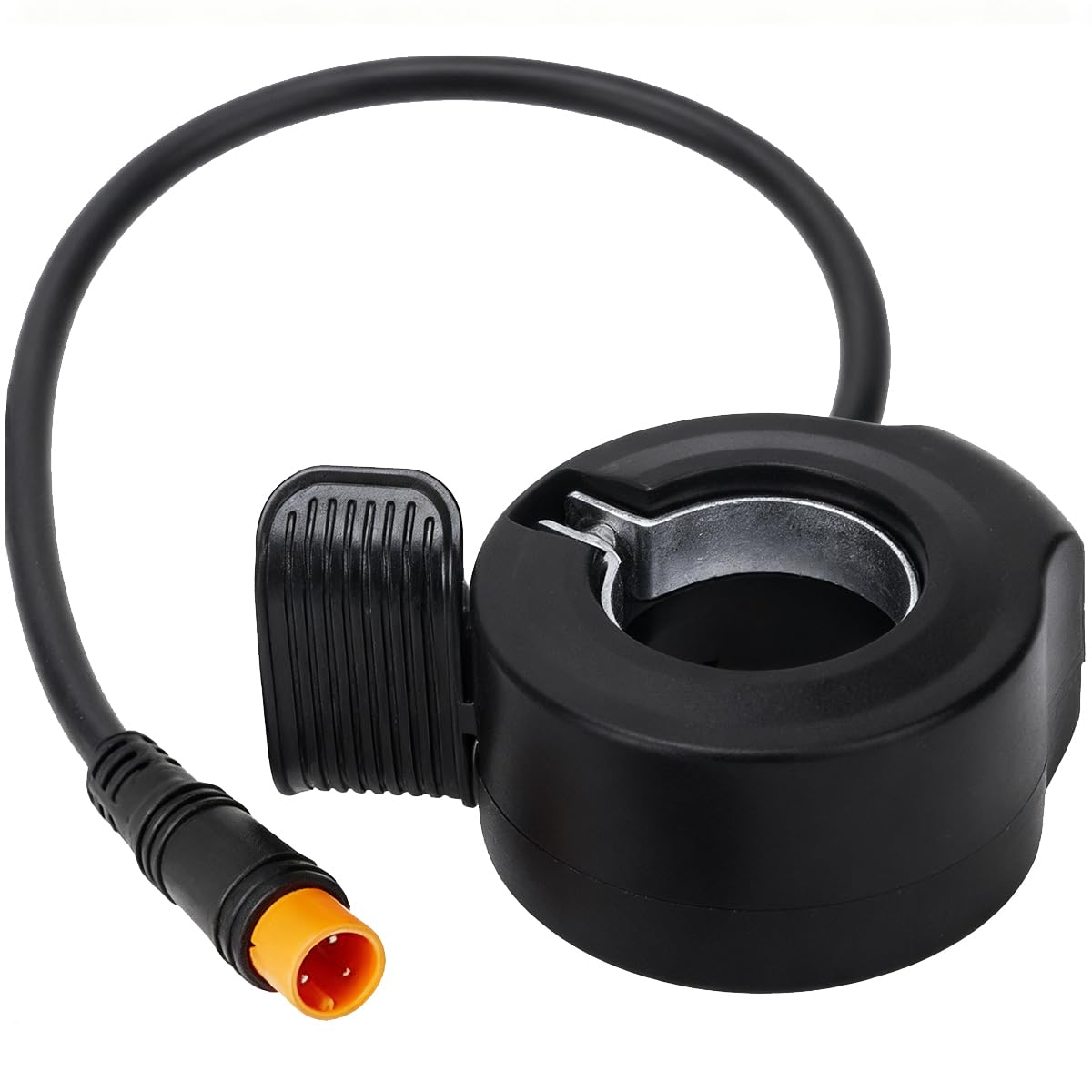 Acelerador de pulgar 130X para bicicleta eléctrica con conector macho de 3 pines control de velocidad universal para patinete eléctrico manillar de 22,2 mm/0,87 pulgadas izquierda/derecha