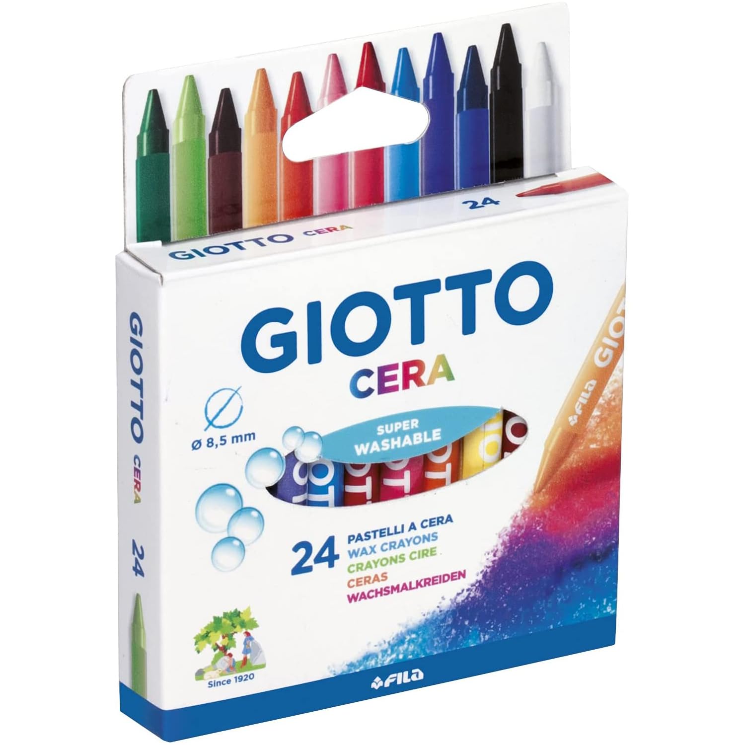 Giotto Tempera Extra Fine, Astuccio Da 12 Tempere In Tubetto, Multicolore, 7.5 Ml (Confezione Da 12)