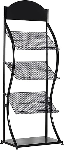 Revistero Soportes de exhibición para tiendas, estante de espera para folletos de Pie, revistero, para escuelaBibliotecasala de exposiciónbanco,