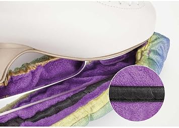 Edea IRIS Ice Skate Blade Covers, Multi-Colour, Embroidered Logo, Suitable for Ice Skates up to 7-10 inches - 17.8 - 25.4 cm