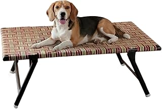 Amazon Basics Leg Fold Dog Pet Bed | Nylon Niwar Durable | 24 × 36 × 12 Inch | Multi-Color Price In India