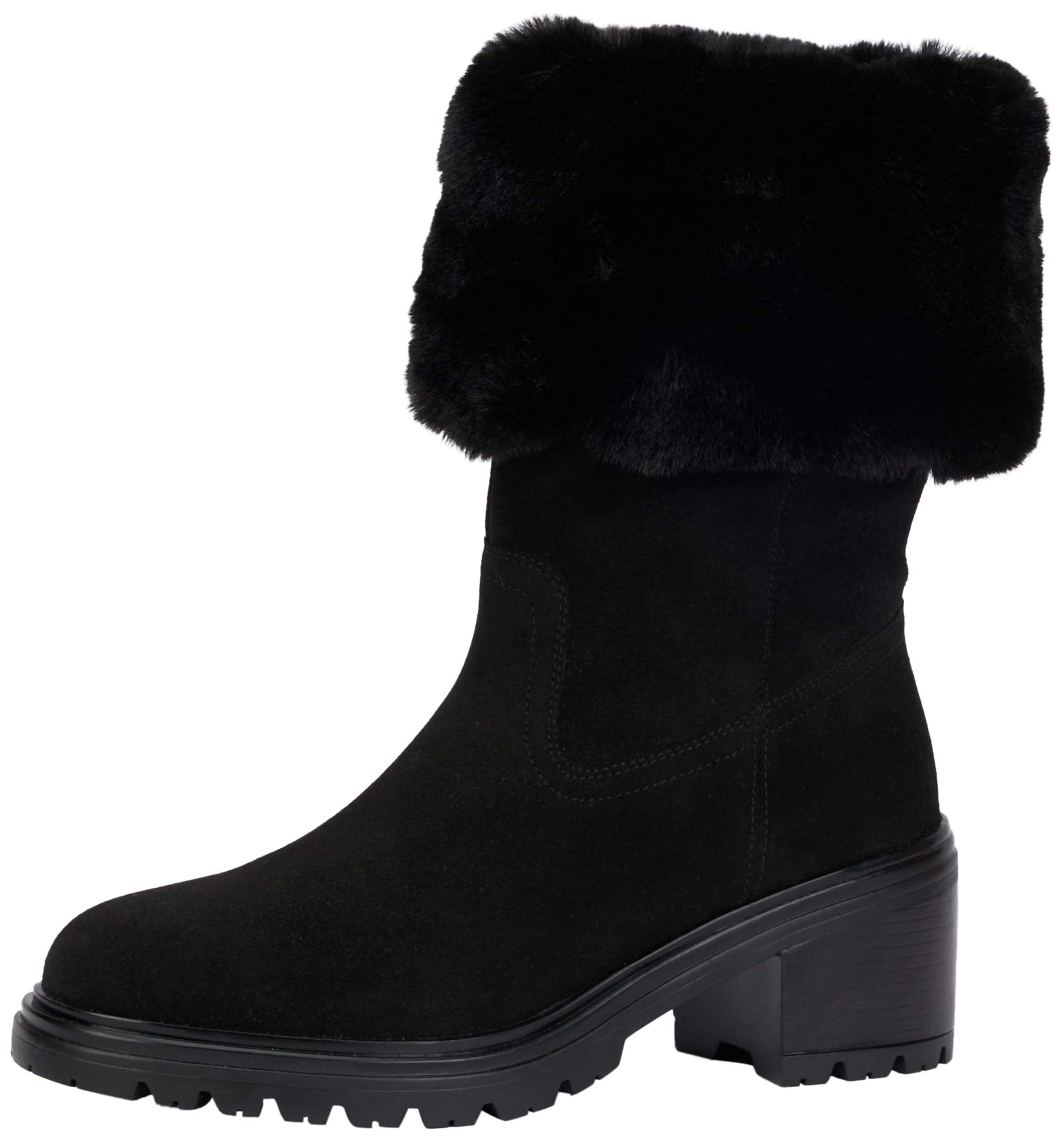 Geox Women's D Damiana Knee High Boot, Black, 5.5 UK