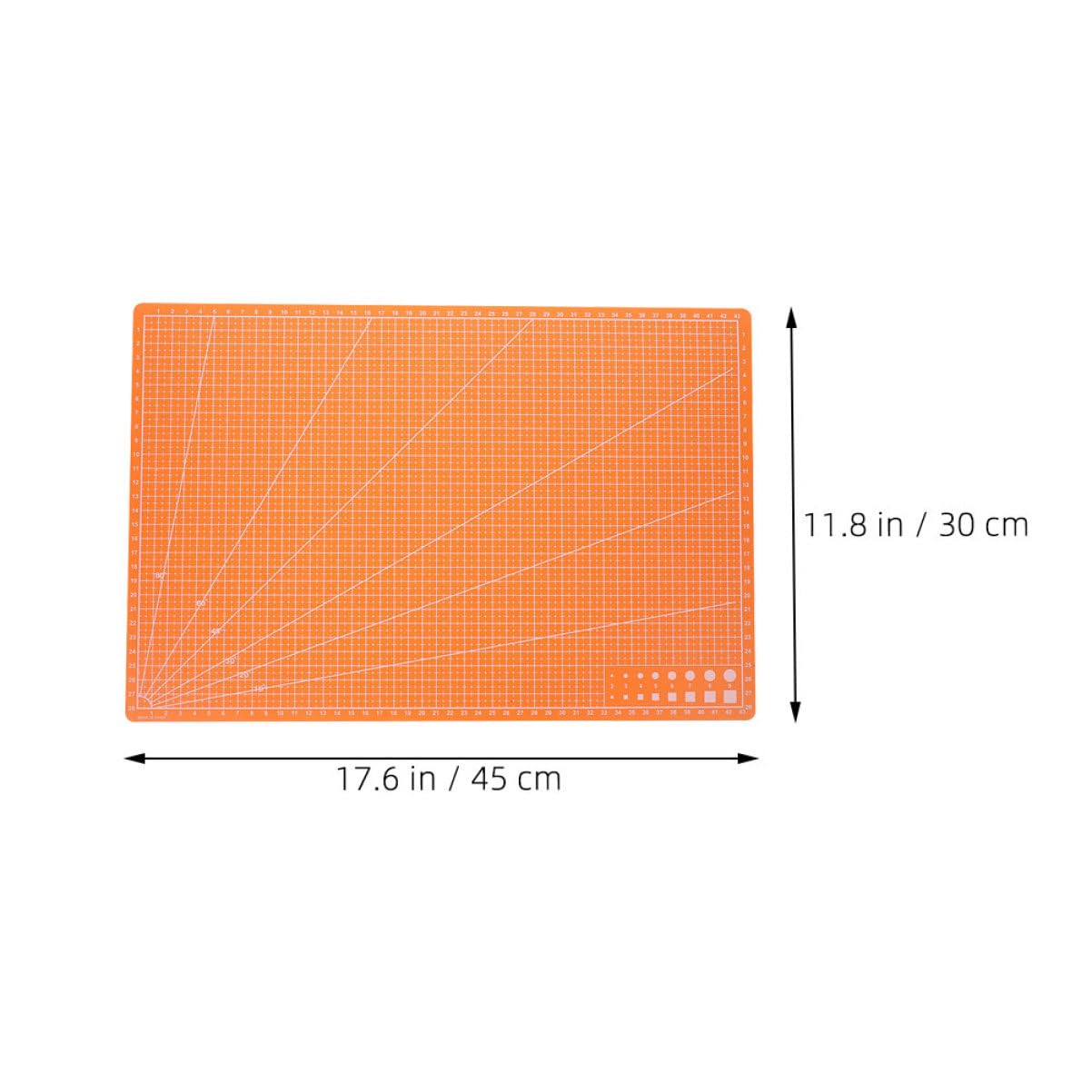 OSALADI Double-sided Precision Cutting Mat 2pcs Craft Cutting Board for Sewing Quilting Projects