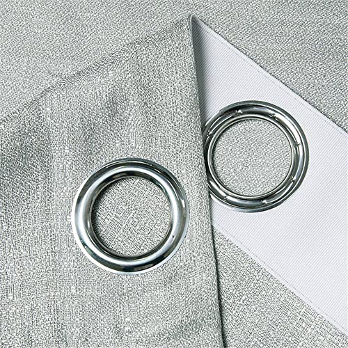 Cortinas transparentes de gasa gris para proteger la intimidad sin perder claridad 8