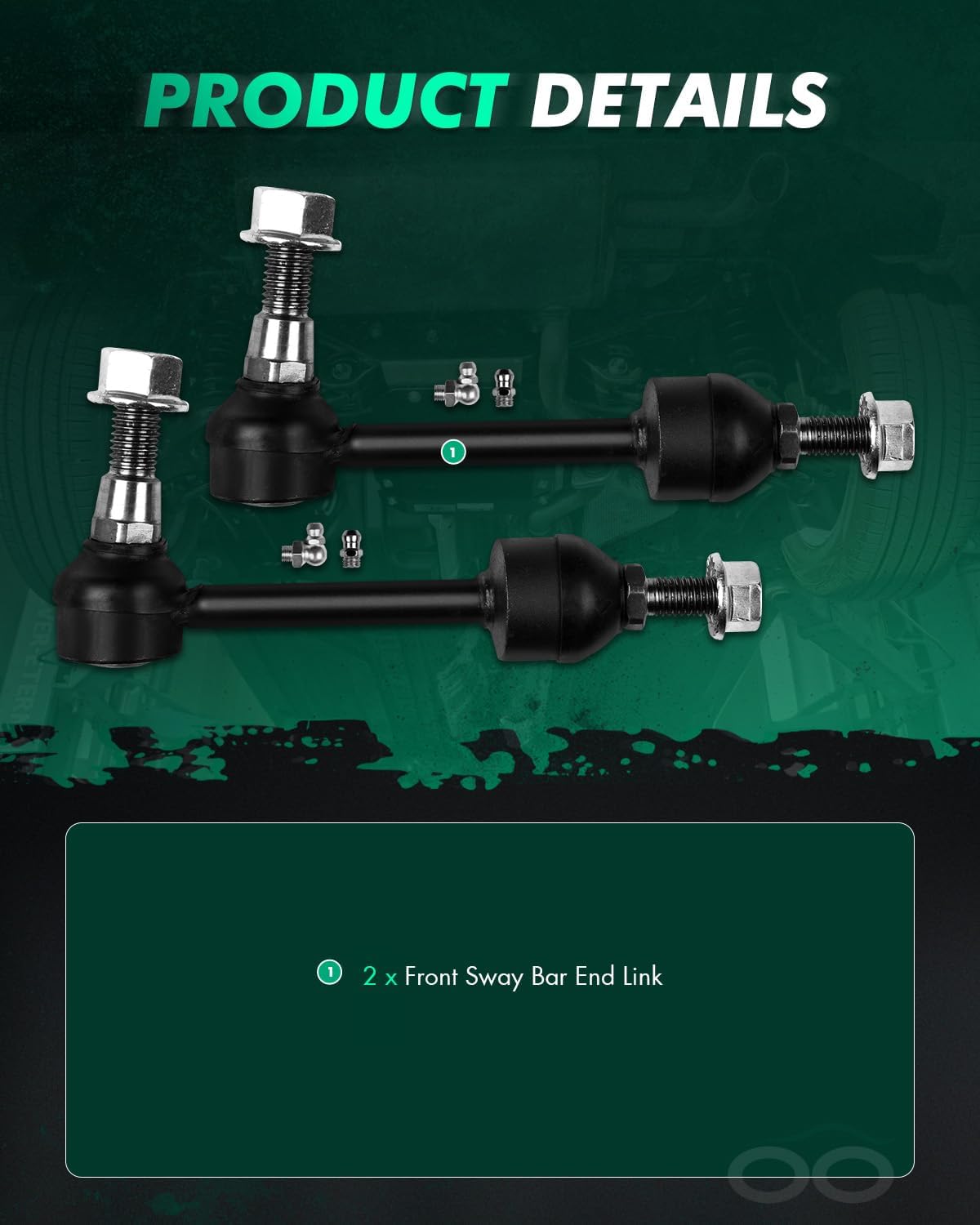 SCITOO Front Sway Bar Link Stabilizer Link fit for Ford for F-150 4WD 2004 2005 Pack of 2