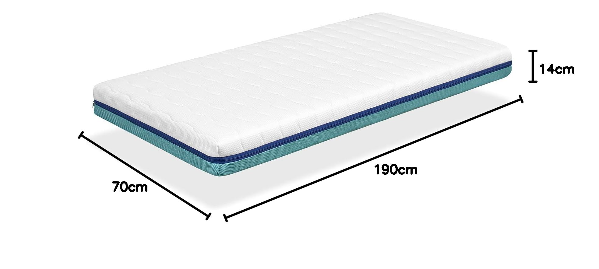 DORMISSIMO Matelas en Mousse Promo Basic 70X190 Hauteur 13 cm