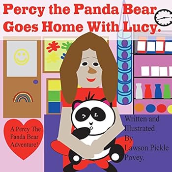Paperback Percy the panda bear, goes home with Lucy. Book