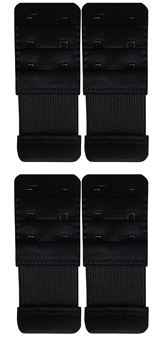 � Save Your Bra Increase Bra Hook Extender-2 Hook - 3 Rows (with Extra Elastic) BLACK-image-39