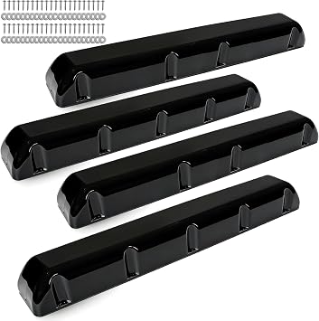 DEDU Dock Bumpers 24/38/48/72 Inch, Boat Dock Bumpers Heavy Duty Post Bumpers, Dock Fender Bumper Guards PVC for Horizontal and Vertical with Screws and Washers Black/White/Gray -1/2/4 Pack