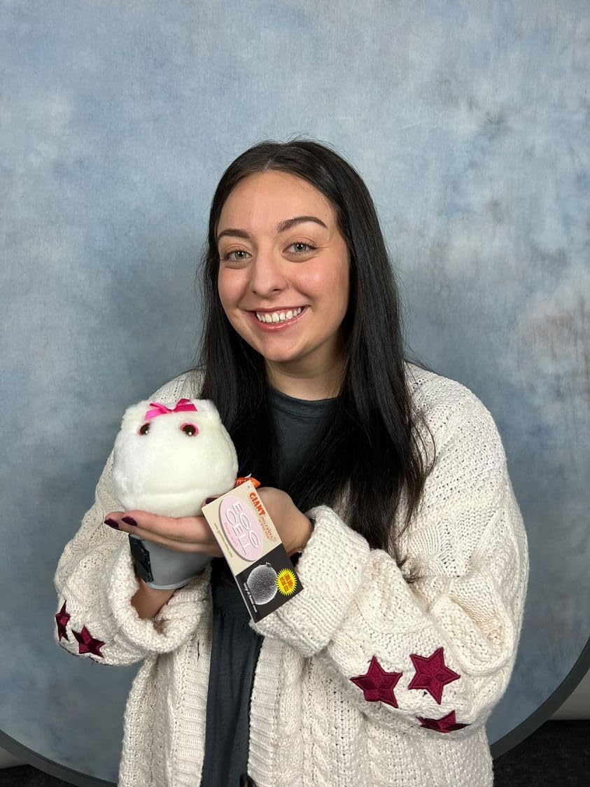 GIANTmicrobes Egg Cell Plush -Learn about the Reproductive System with this Educational Plush, Memorable Gift for Doctors, Students, Scientists, Fertility Experts and all with a Healthy Sense of Humor image 5