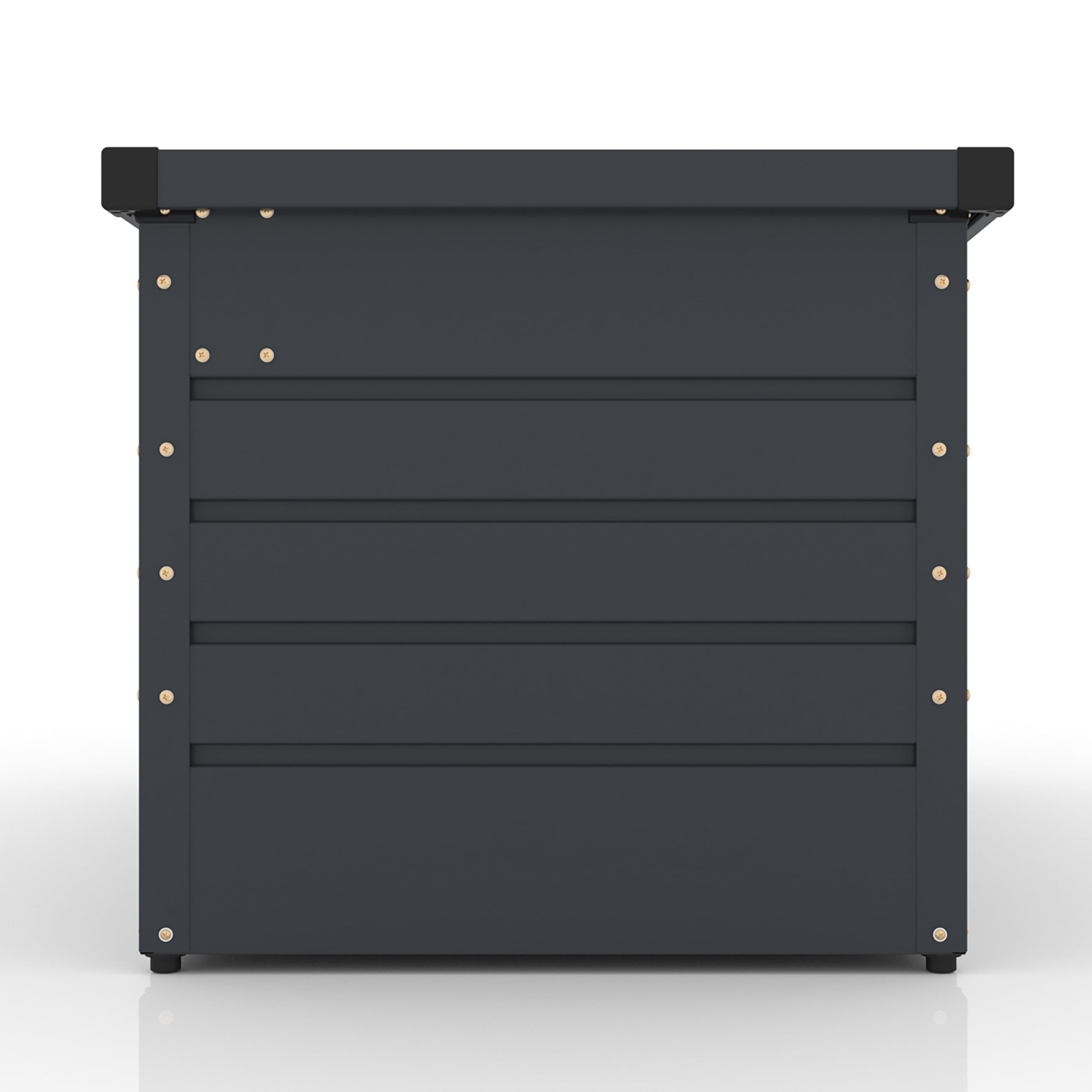 Koll Living Gartenbox 'Torix' | 300/600 Liter | pulverbeschichtetes Metall, Anthrazit | mit Gasdruckfeder | UV- und witterungsbeständig (600 Liter)