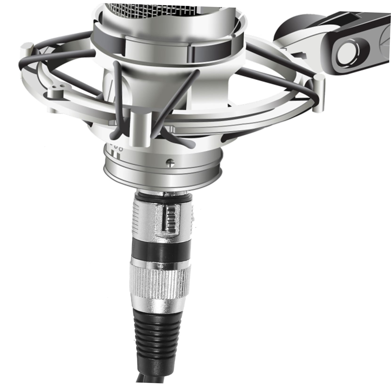 BESPORTBLE Cavo Microfono XLR Maschio-Donna 3 Pin in Rame senza Ossigeno 0,5m per Sistemi Audio KTV Riduce Rumore Trasmissione Efficiente Confezione 6 Pezzi