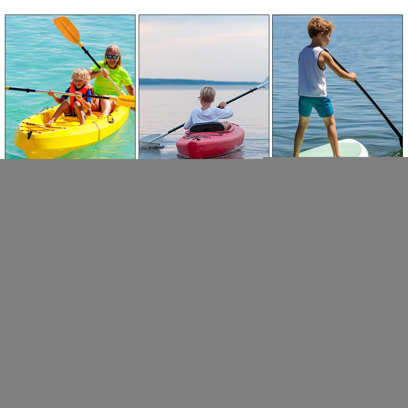 Pádel Kayak Tamaño Pequeño | Rames Canoa Bebé - Pádel de Canoa Portátil de 70 Centímetros para Niños y Niñas Actividades Acuáticas Kayak y Remo en