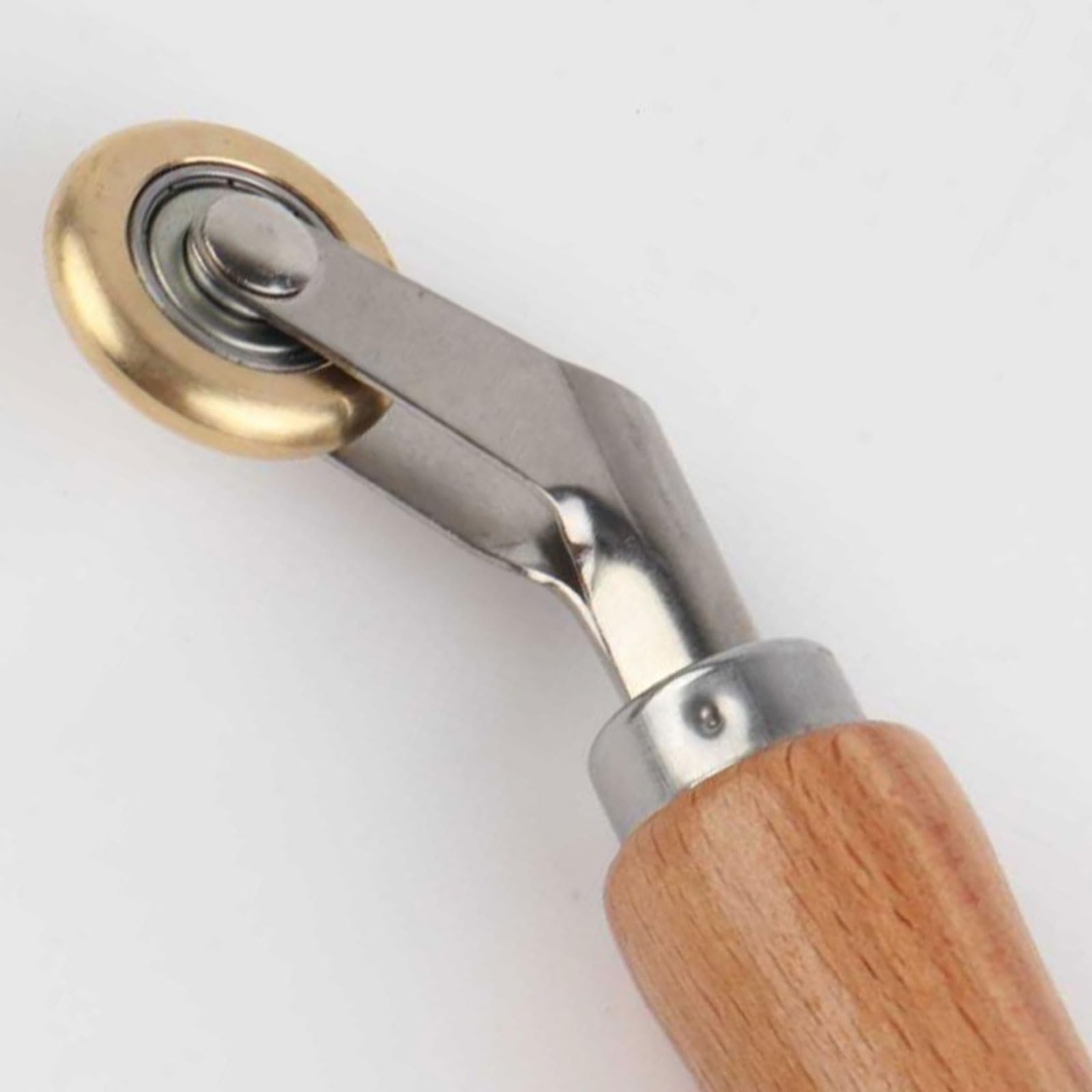 Profi Gummi-Andruckrolle Mit Metall-Eckrolle & Holzgriff - Für Perfekte Abdichtungen