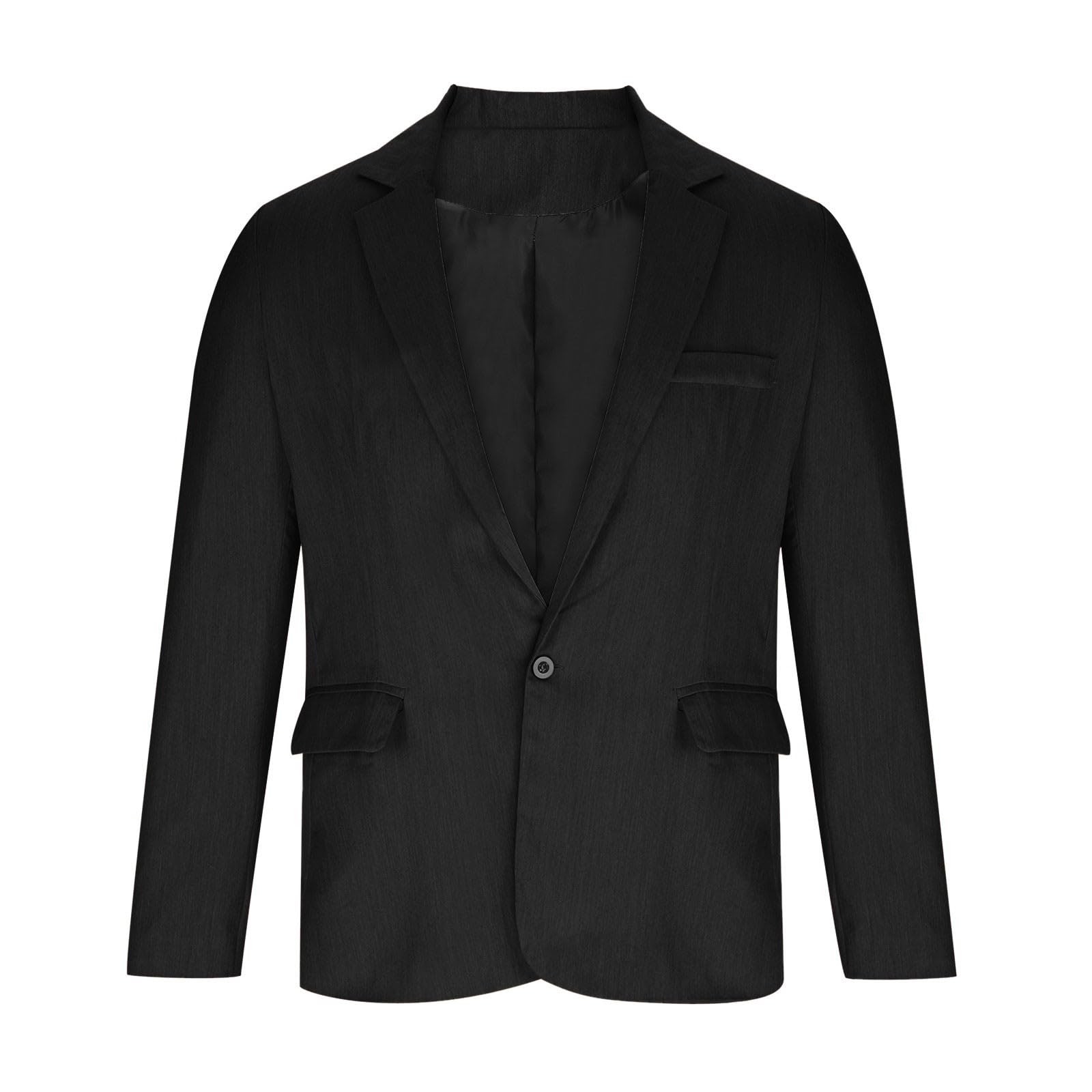 Generisch Americanas para hombre de negocios, 2 botones, corte regular, blazer moderno para negocios, boda, ocio, traje de hombre, corte ajustado, chaqueta blanca para hombre