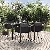 Dessus de table pratique : le dessus lisse de la table de salle à manger est en verre trempé, facile à nettoyer avec un chiffon humide.