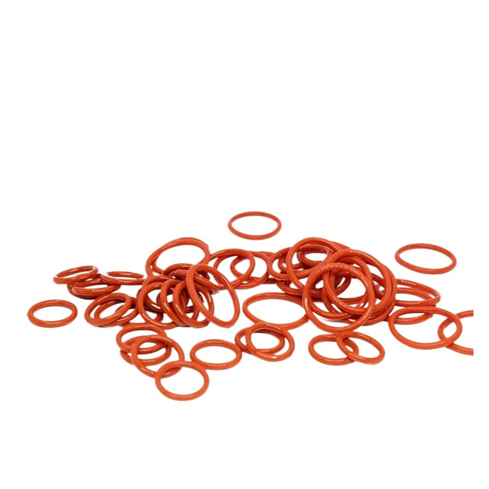 Rote Silikon-O-Ring-Dichtungen, CS 3,1 mm Außendurchmesser, 9–400 mm isolierende Gummi-Dichtungsringe(OD 34mm 50pcs)