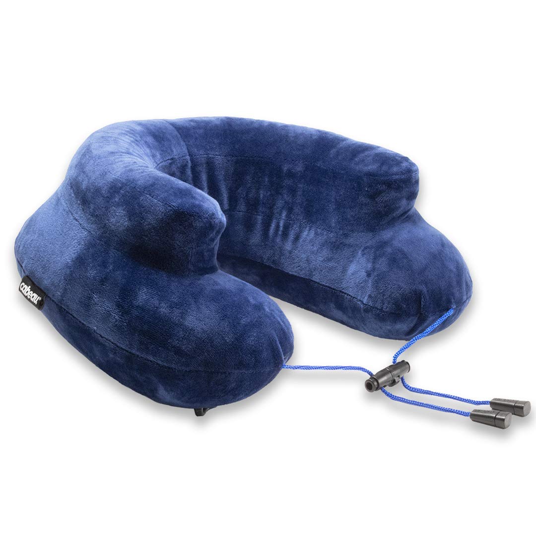CabeauCabeau Air Evolution Inflatable Neck Travel Pillow - Adjustable Support with Compact Case (Royal Blue)