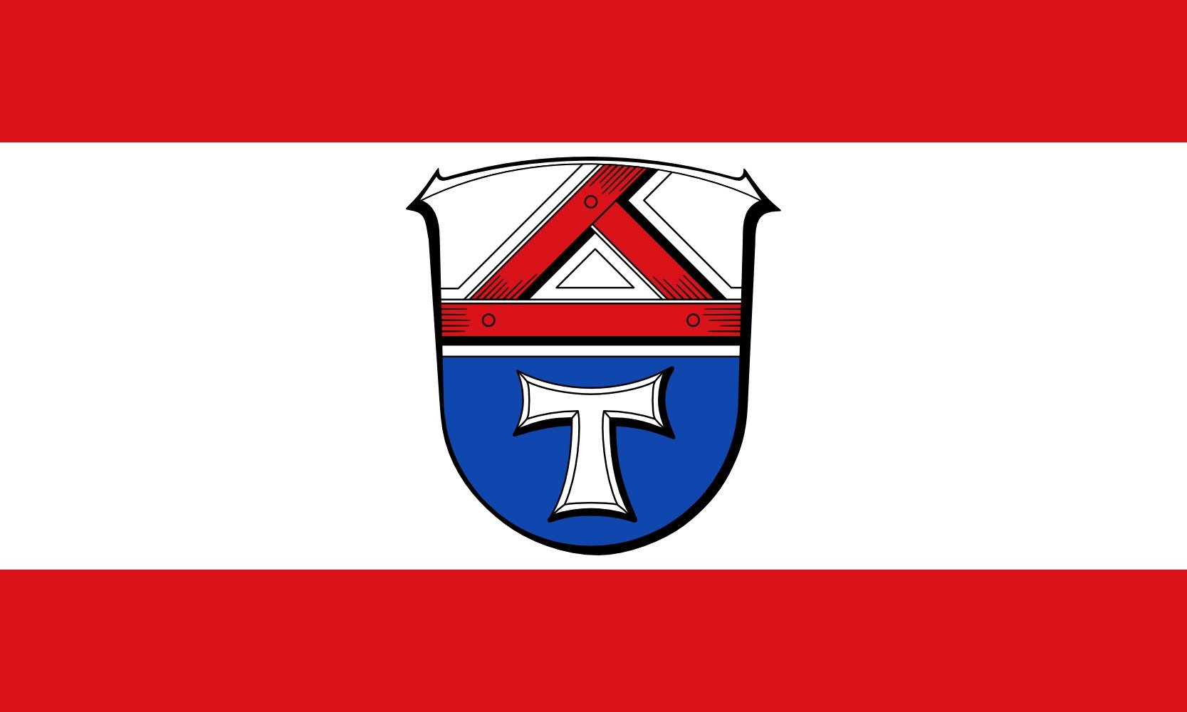 Drapeau Landkreis Gießen grand format pavillon extérieur avec bordure d'accrochage