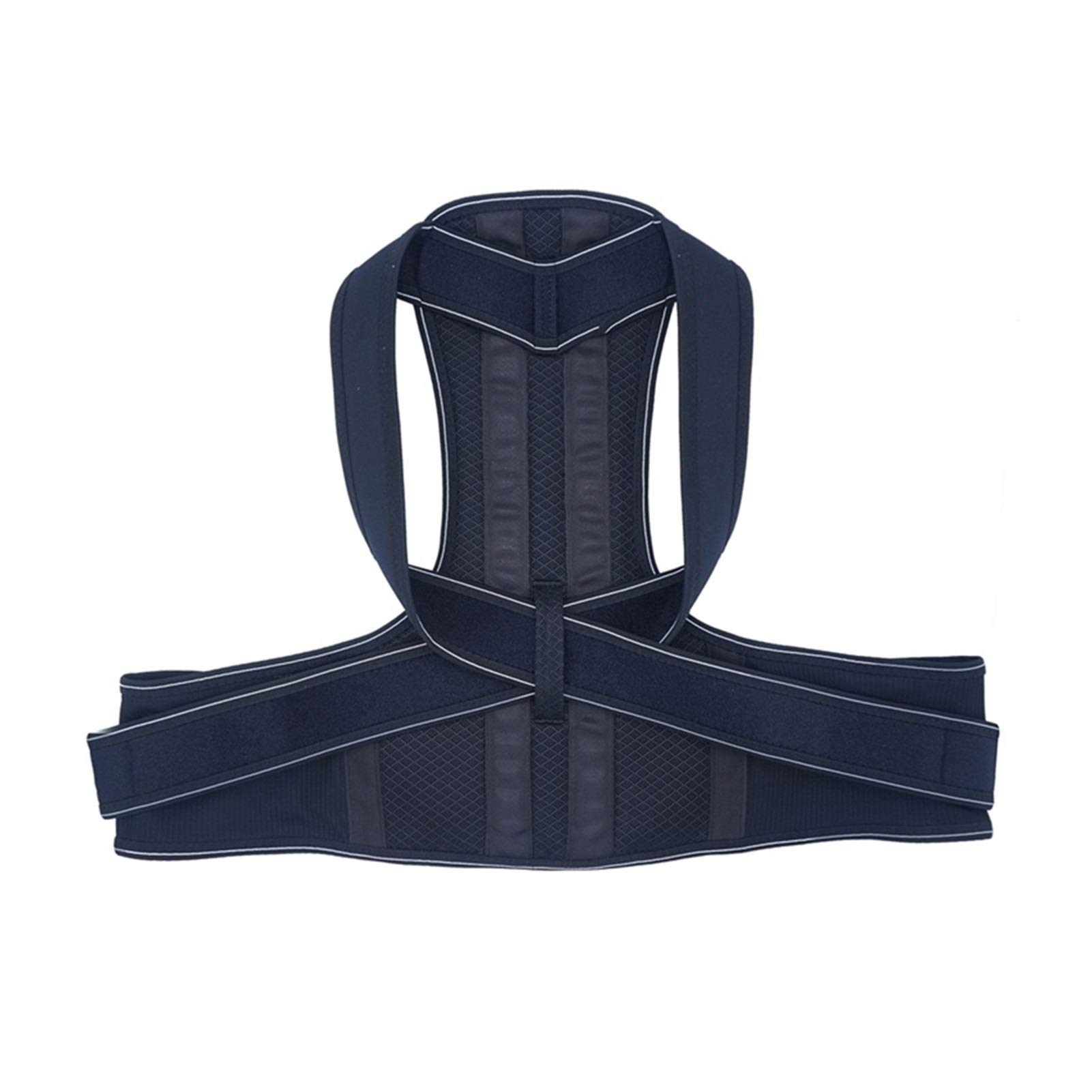 DSMYYXGS Apoyo de Las Mujeres de los Hombres. Correa de Espalda Lumbar Soporte Ajustable Bodywellness Corrector de Postura Hombro cinturón ortopédico de la Columna Vertebral