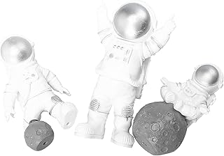 ABOOFAN 3 Sztuk Żywicy Magnesy Lodówkę Srebrny Astronauta Lodówka Naklejki Dla Dzieci Magnesy Zabawki Antypoślizgowy Wanna Piętro Naklejki Dla Tablica Biuro Zdjęcia Uwaga Dekoracji