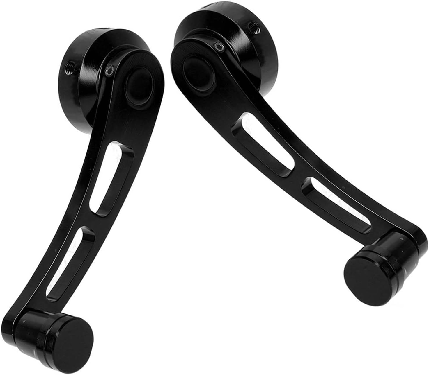 Car Window Handle,2pcs Alloy Window Handle Riser Winder Crank Fit for Feature Car Door Window Winder Crank Riser,Unique Classic Car (Black)