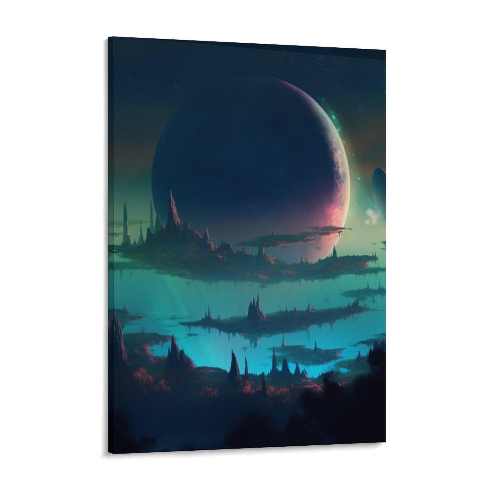 Art Planet World Canvas Wall Art for Bedroom 18x24inch Canvas Prints Artwork for Walls Modern Picture Artwork Painting for Living Room Aesthetic Wall Paintings for Bathroom Kitchen Office Dec