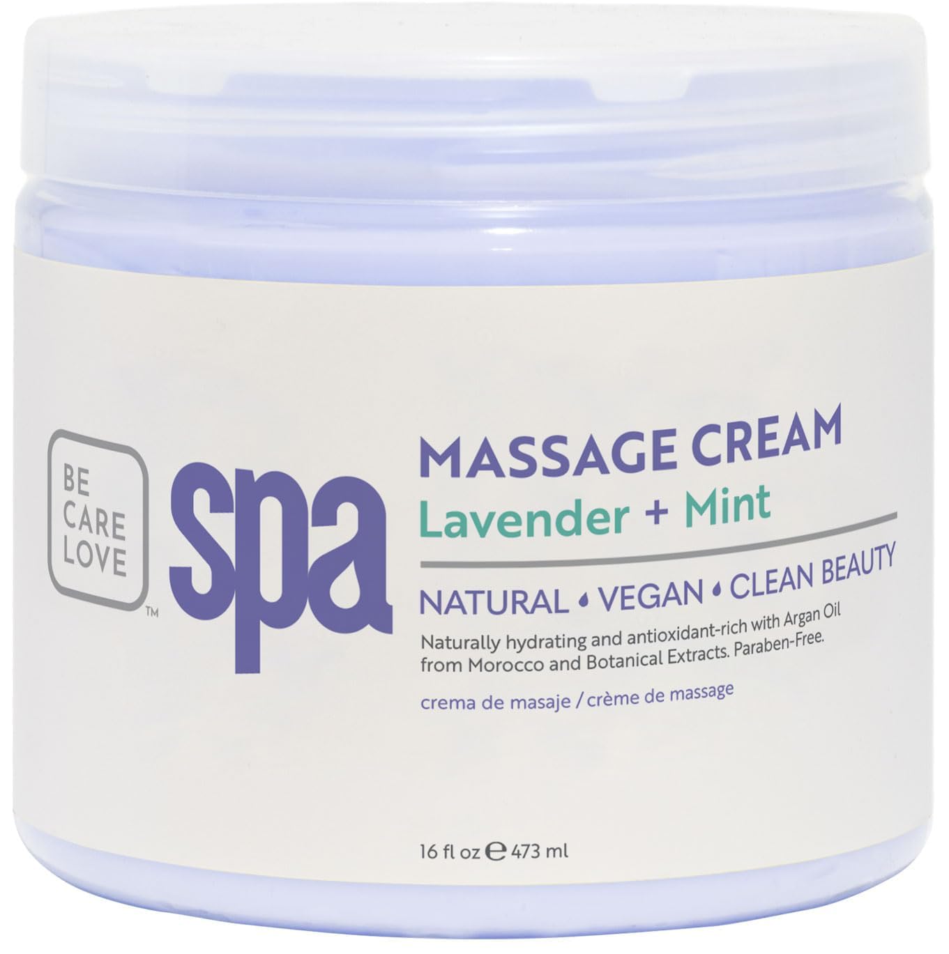 (Lavender, 470ml) - Bio Creative Lab Spa Massage Cream