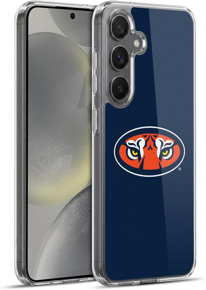 Head Case Designs Officially Licensed Auburn University AU Double Bar Auburn University Gel Case [Military Grade Protection] Compatible with Samsung Galaxy S24 5G and Compatible with MagSafe