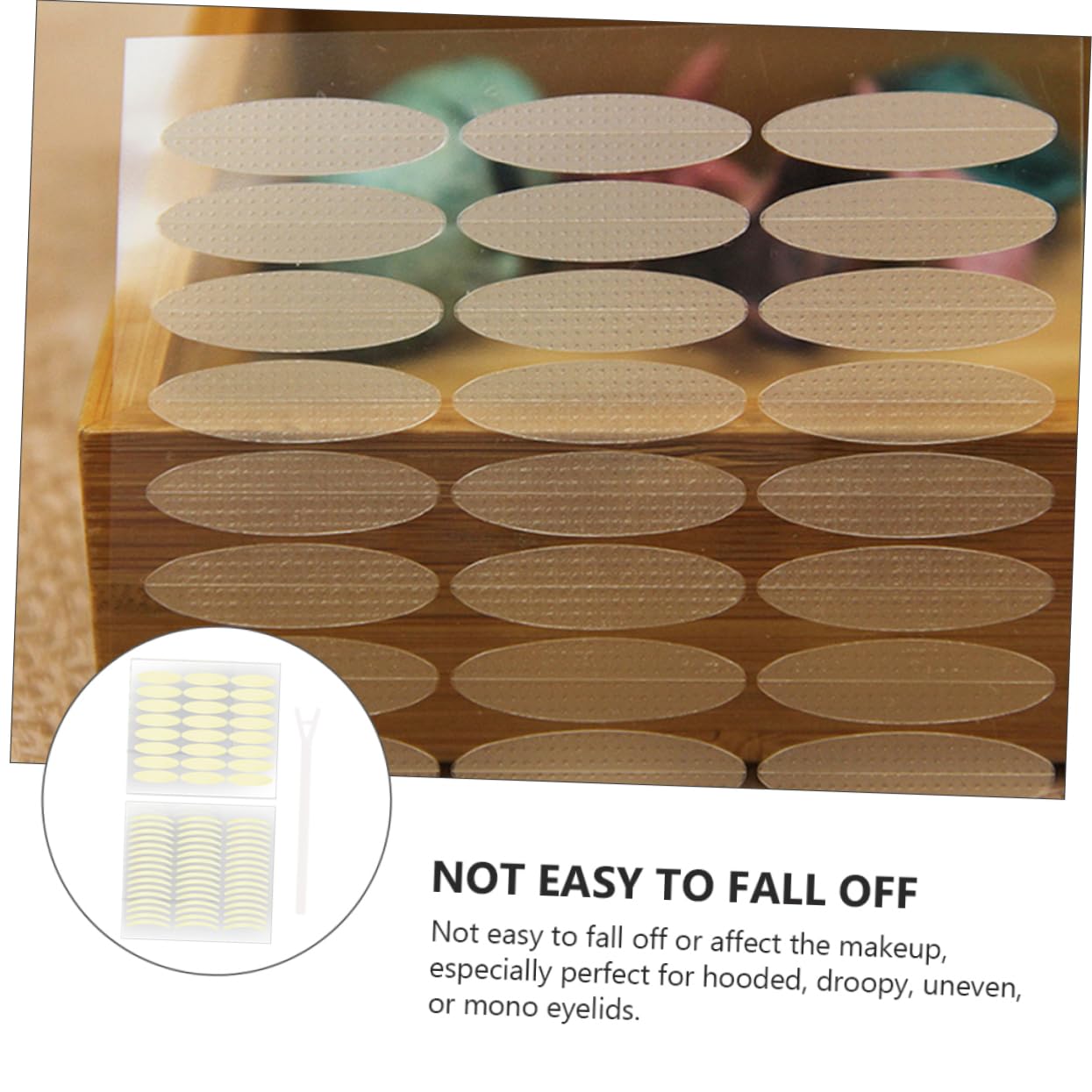 DOITOOL 6sets Korean Style Eyelid Sticker Tape Easy to Use Double Eyelid Strips Natural Skin-Friendly