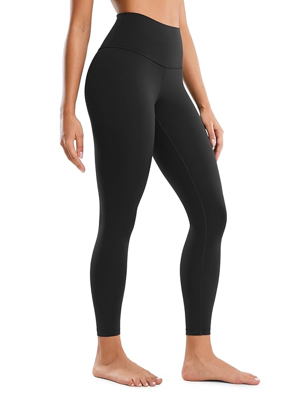 CRZ YOGA Butterluxe Yoga Leggings 25" - High Waisted Buttery Soft Womens Workout Lounge Pants Black Small by CRZ YOGA - Used condition - US$29.01