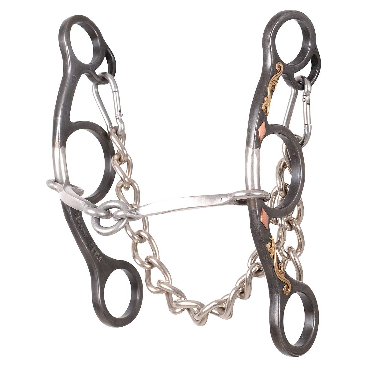 Diamond Short Shank O Ring Square Snaffle Bit
