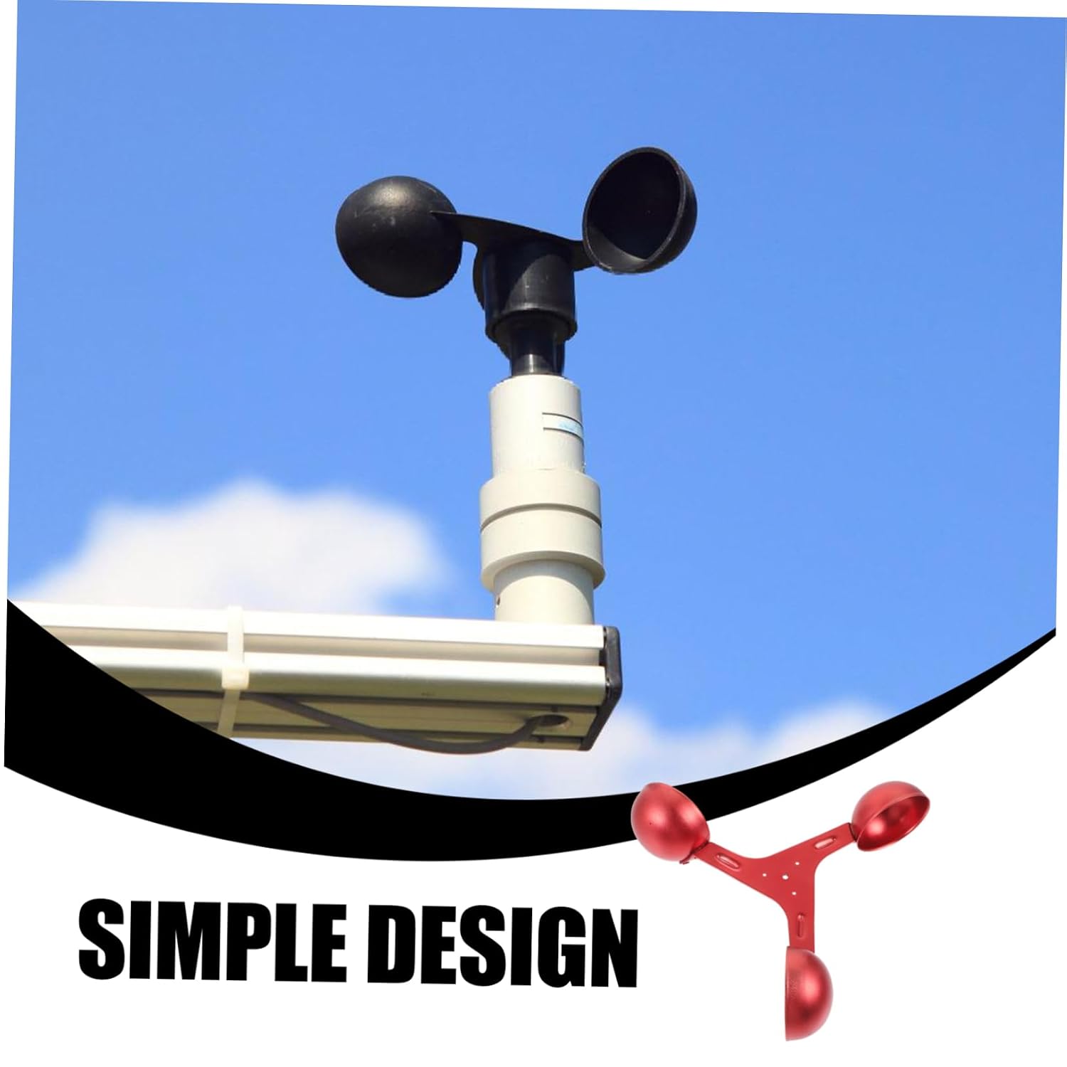Wind Measurement Sensor Cup Durable Cup Anemometer for Accurate Measurement Construction Lightweight Design for Outdoor Use Wind Gauge Tool