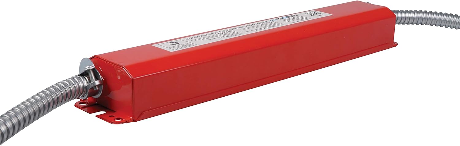 NICOR Lighting 8W LED Emergency Battery Backup Driver Universal (EMB80-10-UNV) , Red