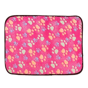 Indy Mall Breathable Dual Printing Cooling Pet Dog Bed Mat for Winter Summer Pink L
