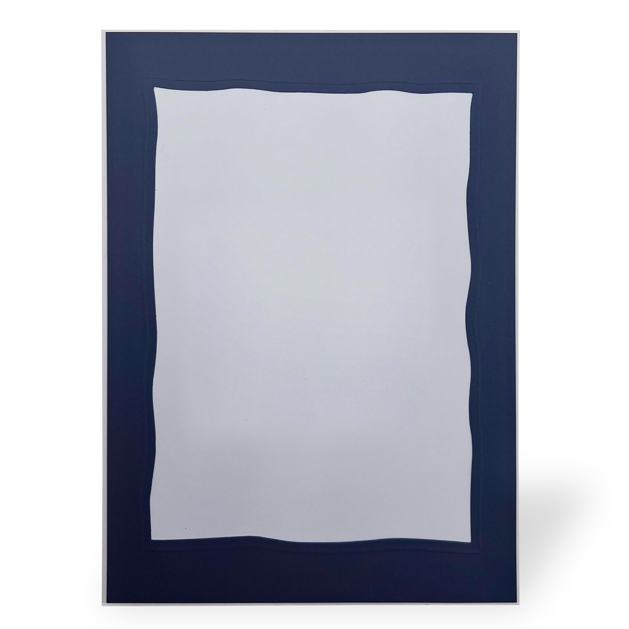 100 Stück Endlosleporello für Bilder 13x18 cm (Hochformat) Leinen blau, Wellenausschnitt, nach Bedarf teilbar, für Hochzeit, Jubiläum, Geburtstag, Junge